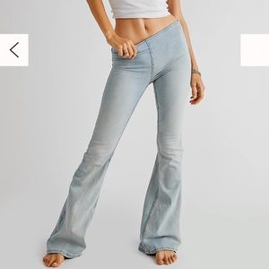 penny pull-on flare jeans